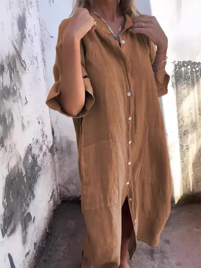 Leonie - Buttoned Breeze Dress