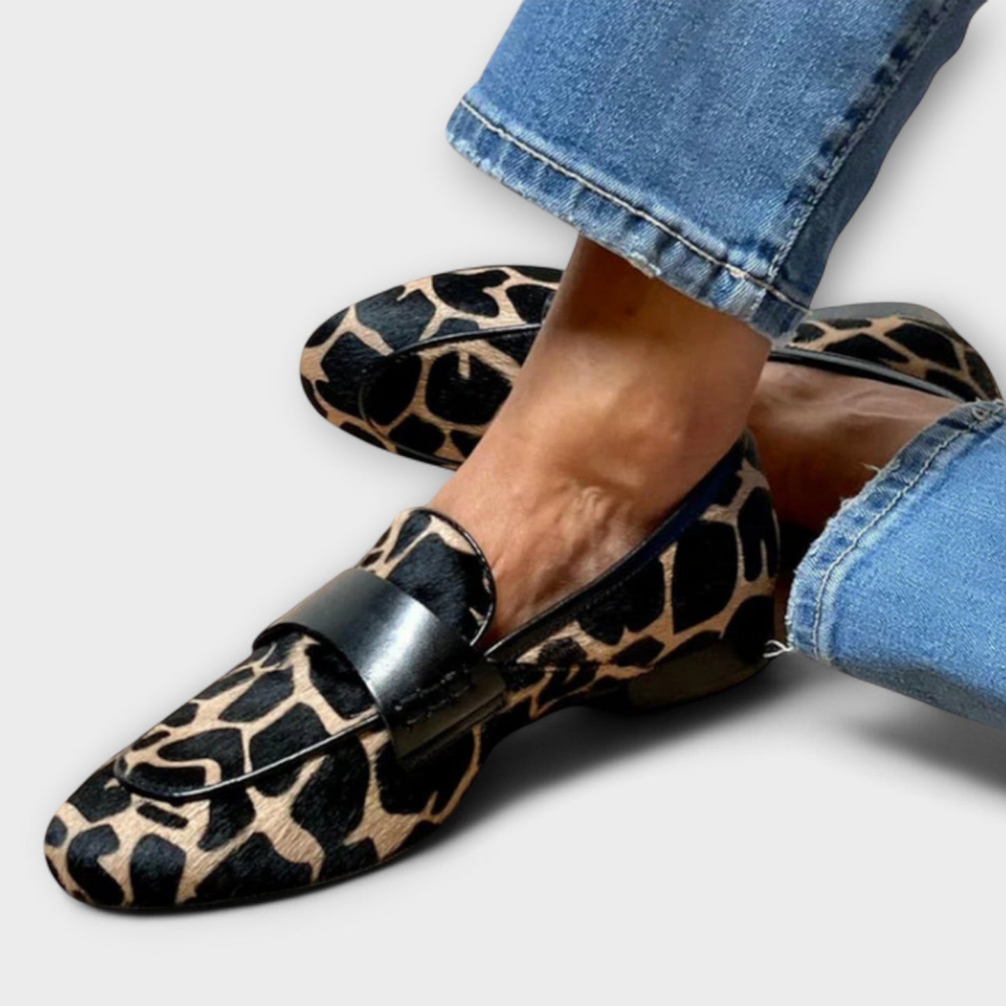 Tania - Leopard Slippers