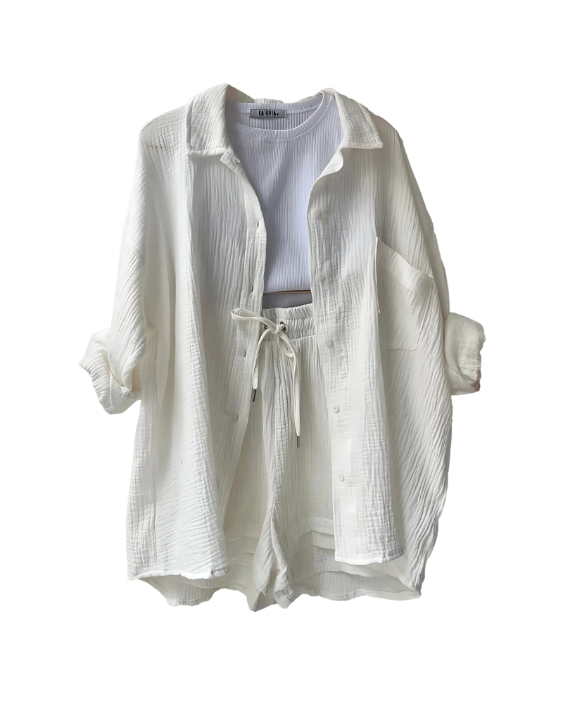 Kaelani – Button-Up Shorts Set