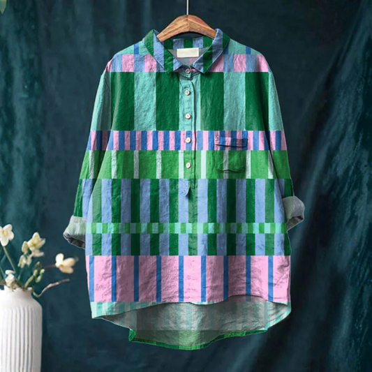 Helena | Meadow Check Blouse