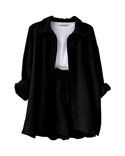 Kaelani – Button-Up Shorts Set