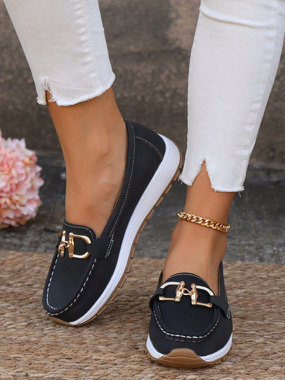 Ellie - Flat Buckle Loafers