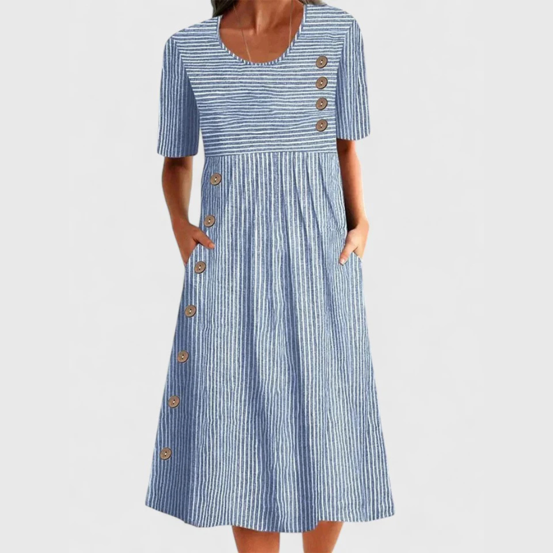 Daiby - Striped Midi Dress