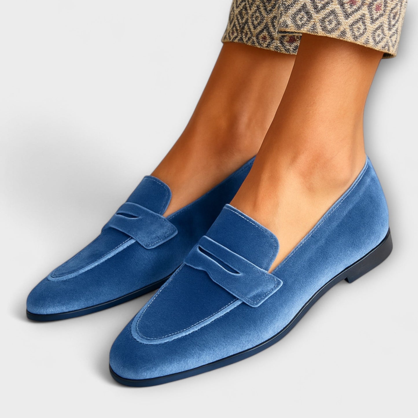 Trudie - Soft Velvet Loafers