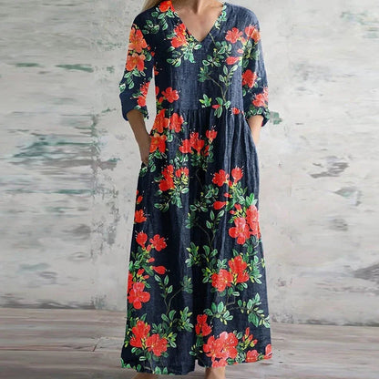 Zara - Graceful Retro Maxi Dress