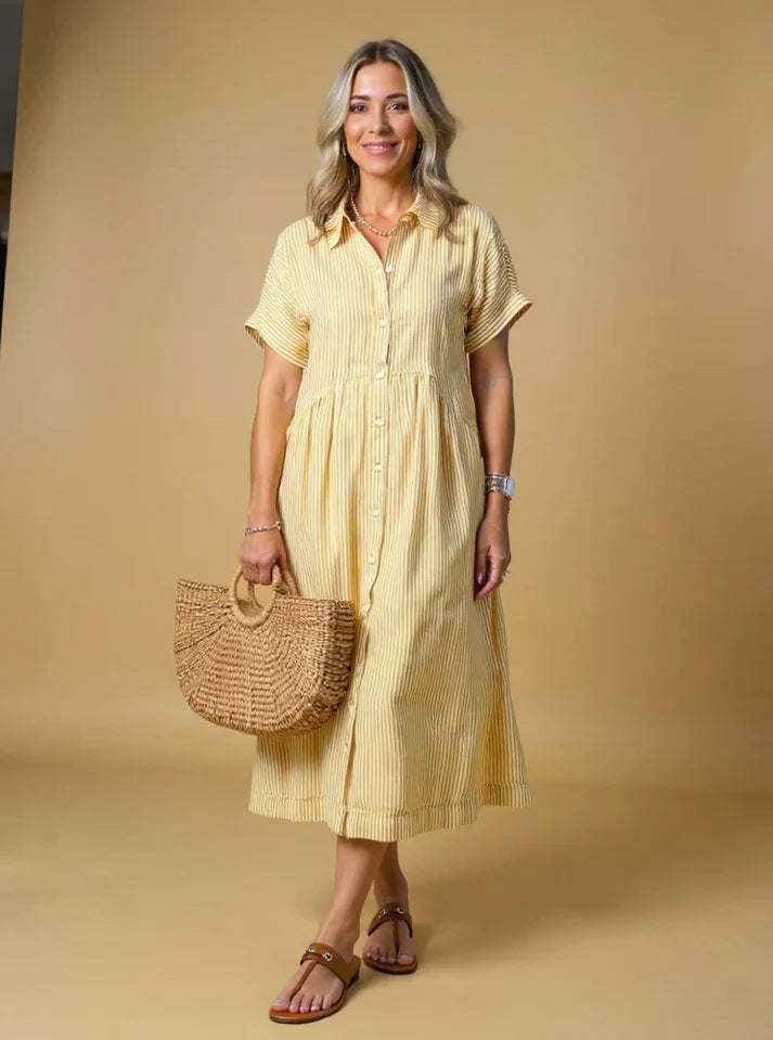 Yonika - Chic Striped Dress