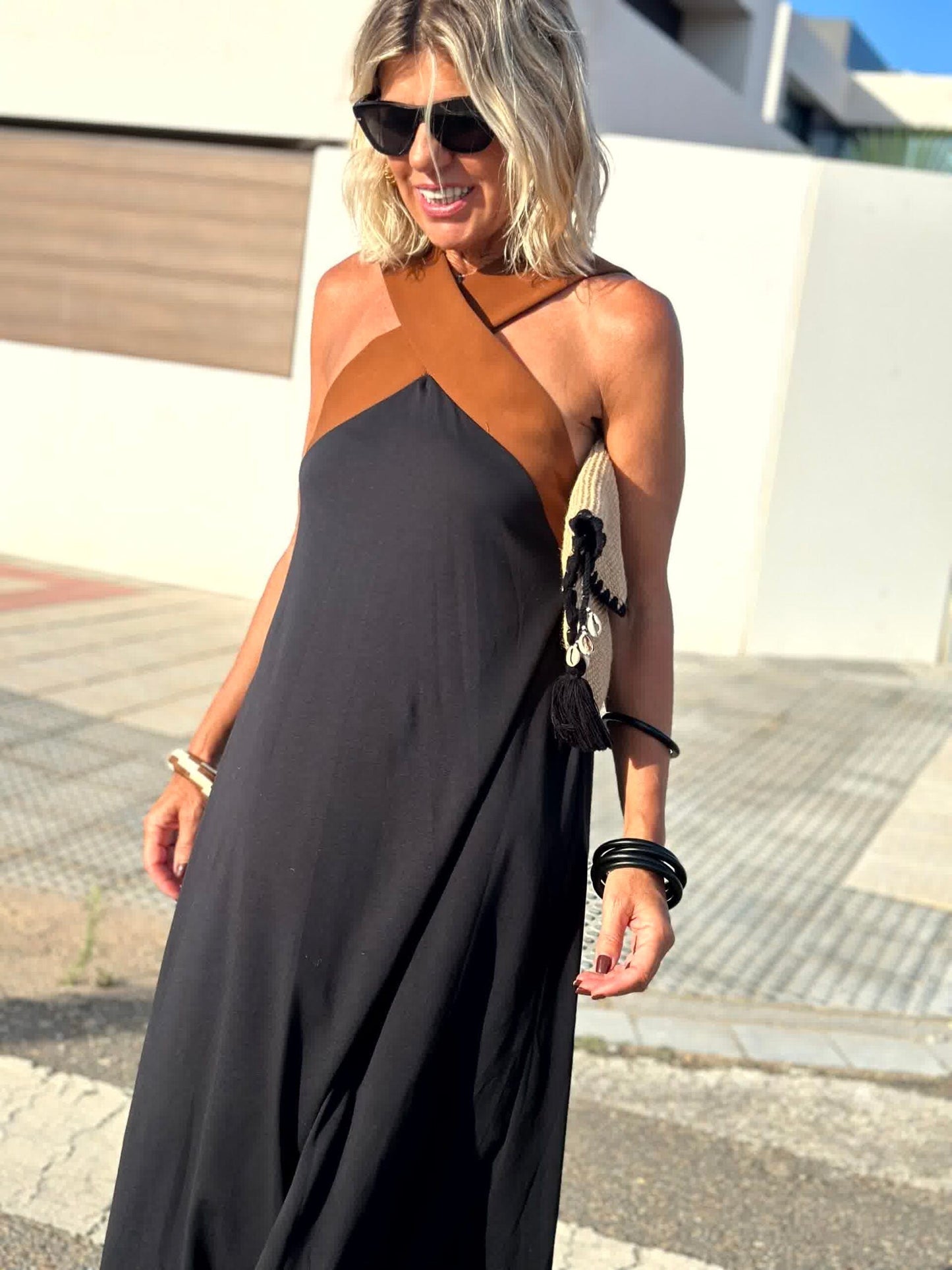 Keira - Breathable Comfortable Crossed Maxi Dress