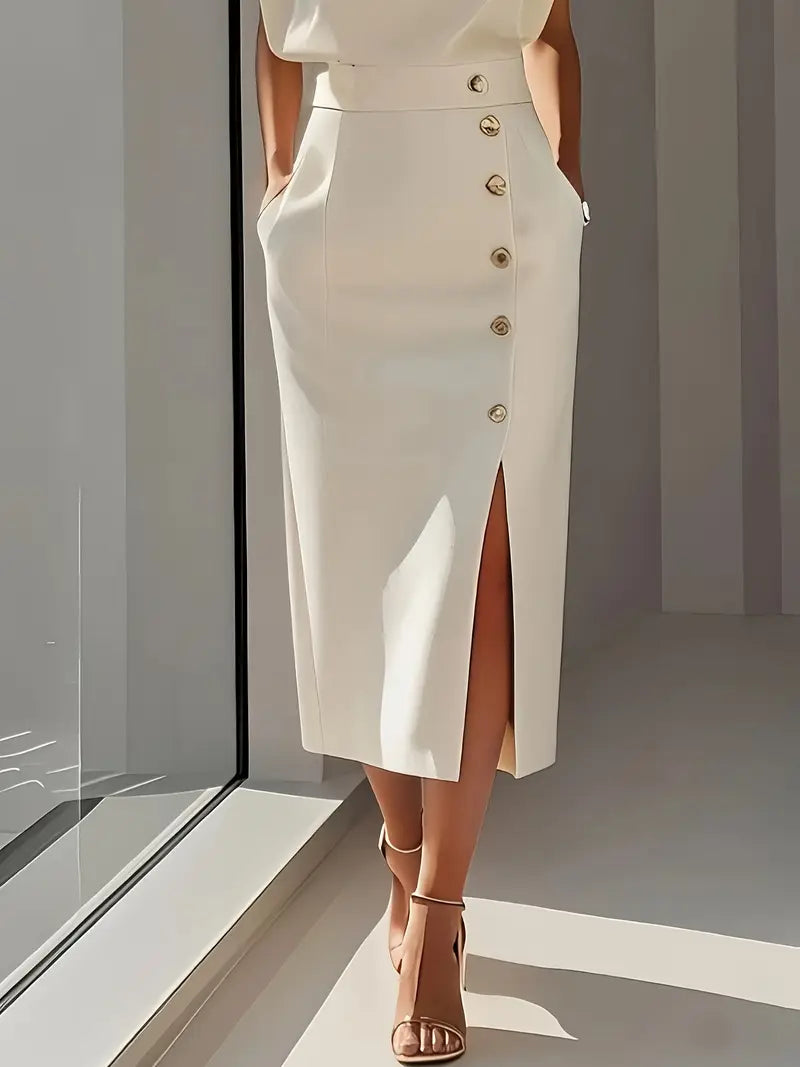 Puti - Midi Dress with Side Slit