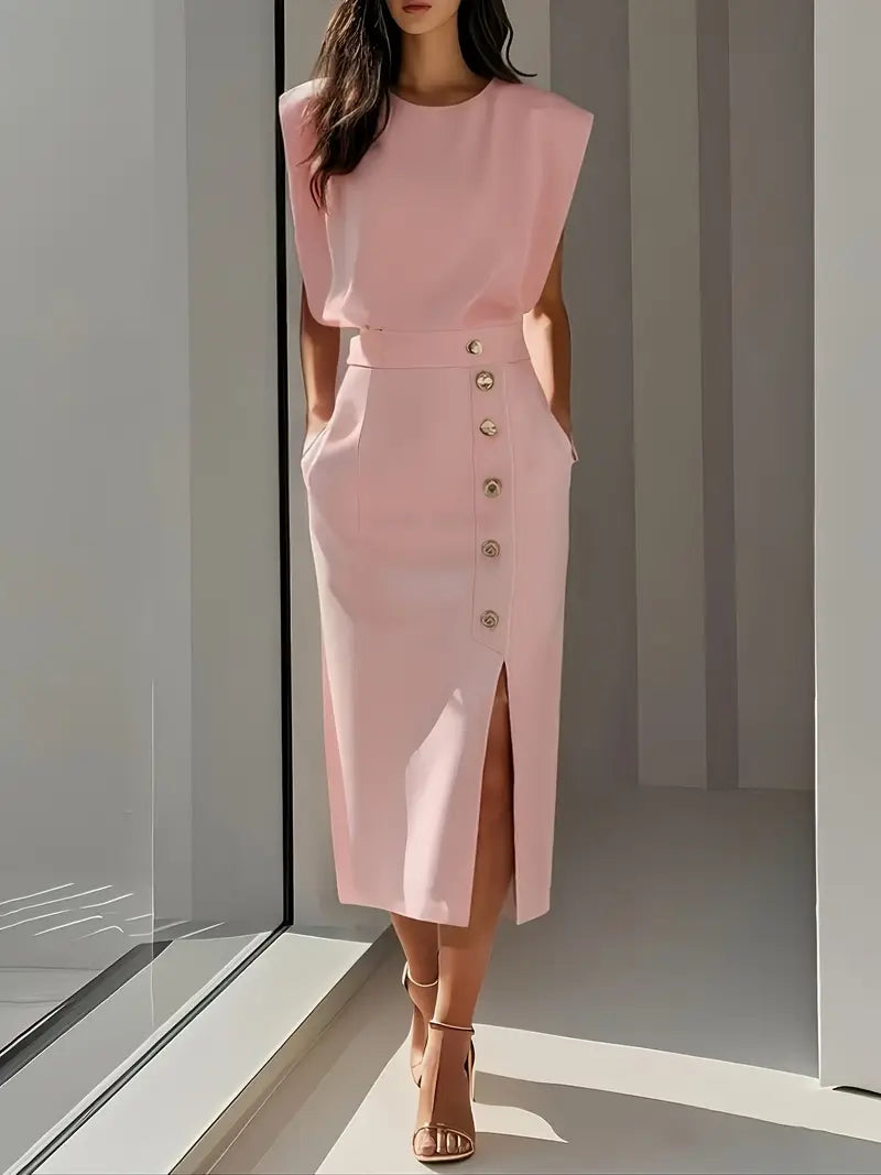 Puti - Midi Dress with Side Slit