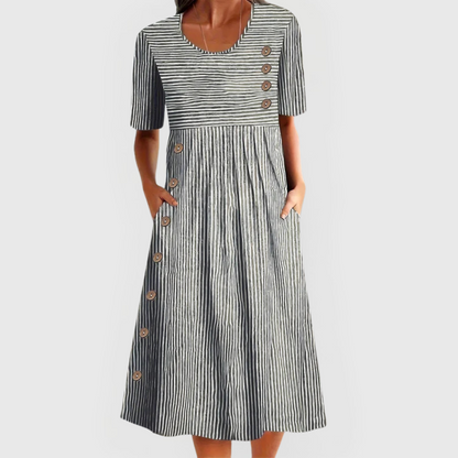 Daiby - Striped Midi Dress