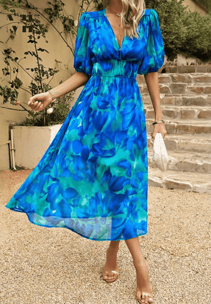 Lorenza – Elegant Spring Midi Dres