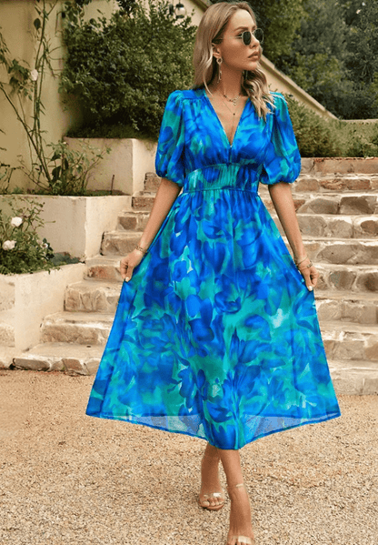Lorenza – Elegant Spring Midi Dres