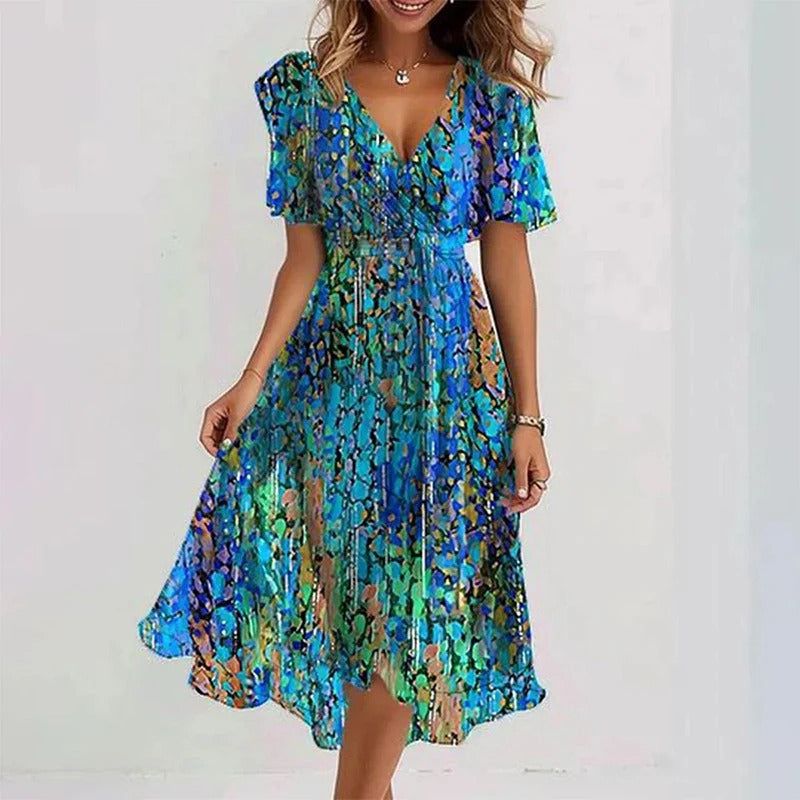 Eden - Elegant colourful dress