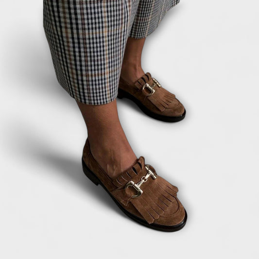 Kerryn – Brown Moccasin with Round Toe