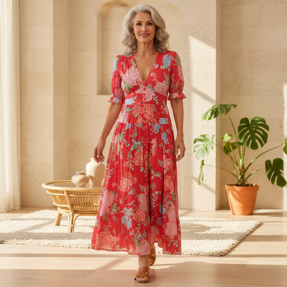 Coralina - Vibrant Floral Dress