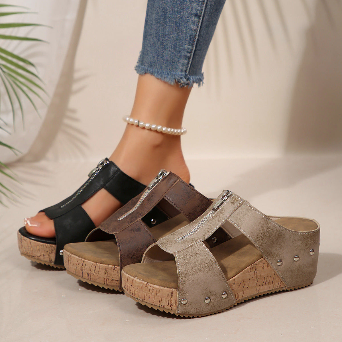 Gigi - Stylish Wedge Sandals